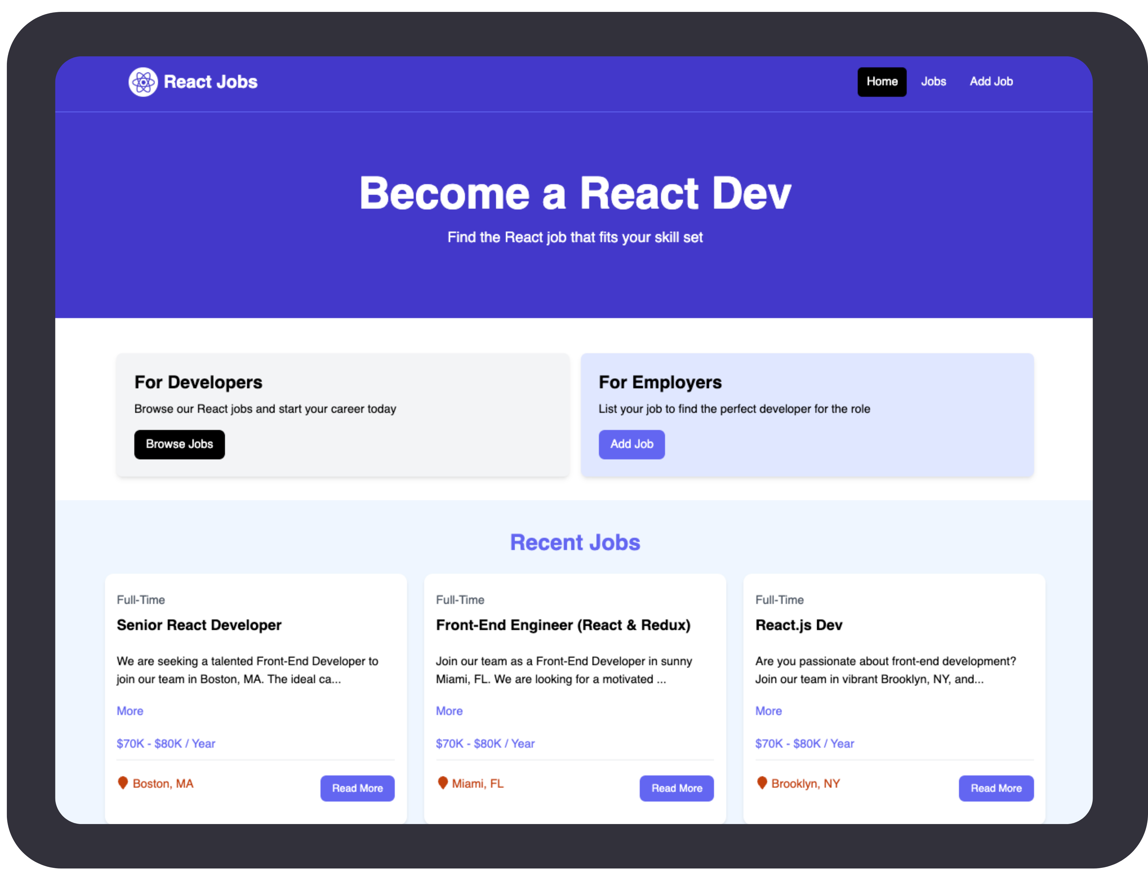 React Job App